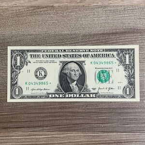 $1 Star Note 2021 One Dollar Bill Federal Reserve Money Fancy Low Serial Number